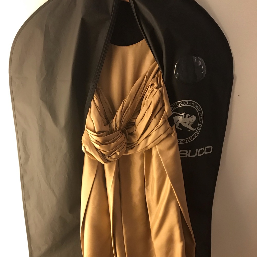 100% silk evening dress
